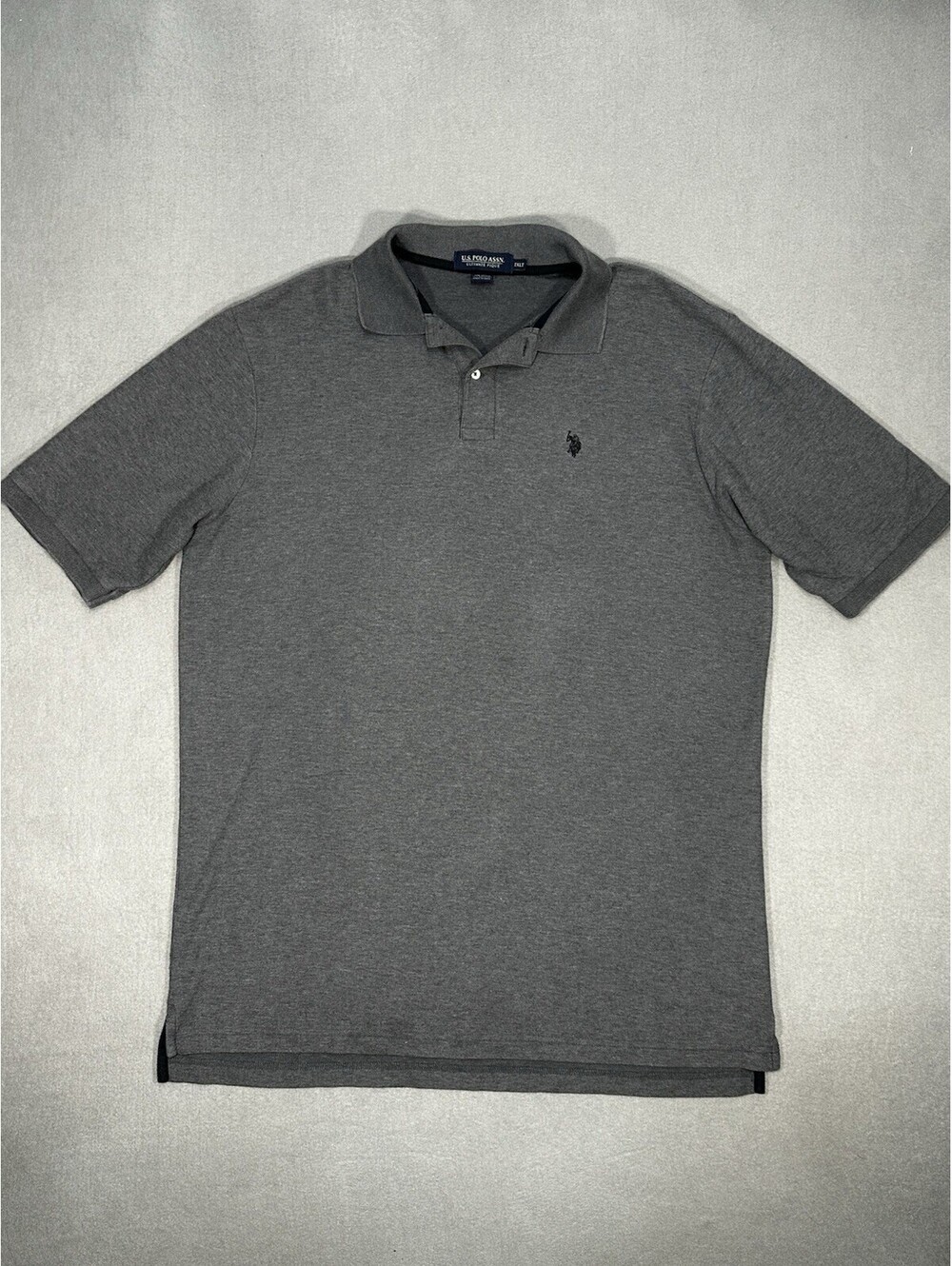 U.S. Polo Assn Polo Shirt Mens 2XLT Gray Ultimate Pique Short Sleeve Casual
